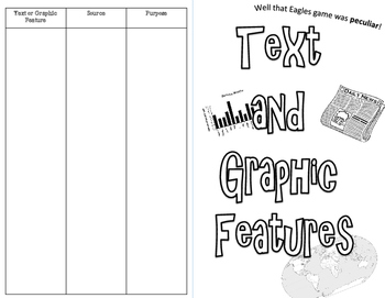 Preview of FREE! Text and Graphic Features Activity Mini Book