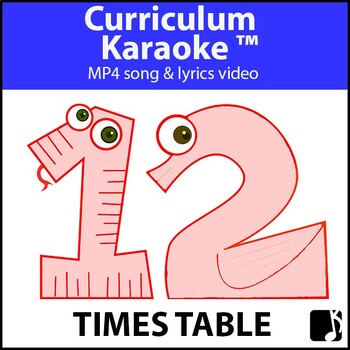 Preview of '12 TIMES TABLE' ~ Curriculum Song Video l Digital Learning