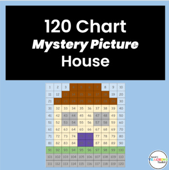 Preview of  120 Chart Mystery Picture Color by Number House Anytime Activity Page