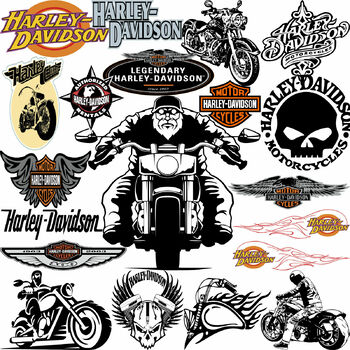 Personalized Harley Davidson style logo Custom digital file Cricut
