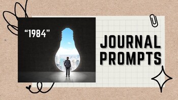 Preview of "1984" Journal prompts