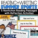 Summer Sports Day Activity Reading Passages Fun Olympics G