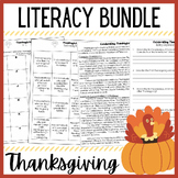 Thanksgiving ELA Activities Bundle - Reading Comprehension