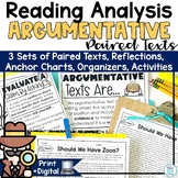 Argumentative Text Sets Reading Passages Use as Mentor Tex