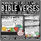 Bible Lessons Verse of the Week Reflection Morning Meeting