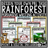Create a Design a Rainforest Project Based Learning Earth 