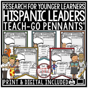 Preview of Hispanic Heritage Month Activities Bulletin Board Biography Research Templates
