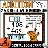 2 Digit Addition | 3 Digit Addition Boom Cards Bundle
