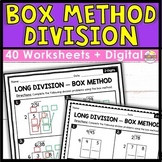 Box Method Division - 2 digit by 1 digit Practice Workshee