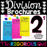 ÷2 Division Brochures - Divide by 2s Division Facts Practice