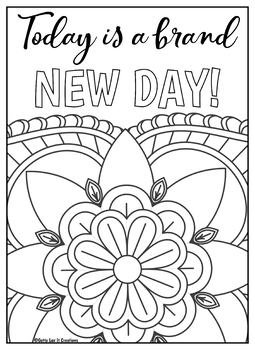 Motivational Mandala Coloring Pages #2 10 PDFs by Gotta ...