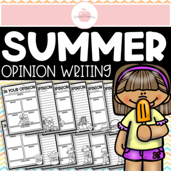 Preview of End of the Year Summer Opinion Writing Prompts