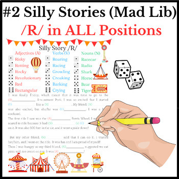 Preview of FREE - #2 Silly Stories (Mad Lib) /R/ in ALL Positions