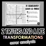 "2 Truths and a Lie" Geometric Transformations Math Error 