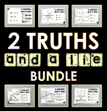 "2 Truths and a Lie" Math Error Analysis Activity Bundle
