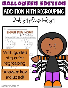 Preview of **2-digit plus 1-digit w/ regrouping worksheets**