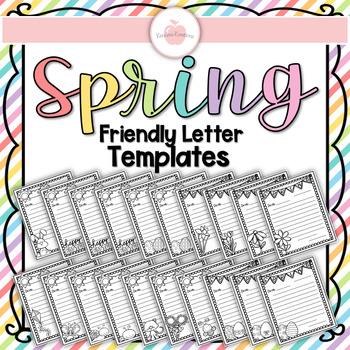 Preview of (((20 PAGES))) Spring Friendly Letter Templates