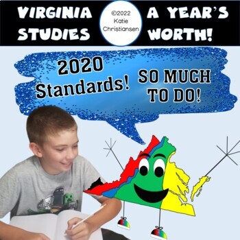 Preview of **2020 Standards** Virginia History Growing Bundle