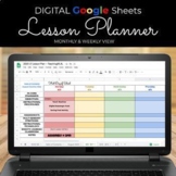 **2021-2022** Google Sheets Lesson Planner | Rainbow Theme