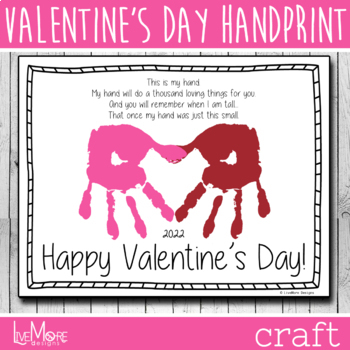 Preview of *2024* Happy Valentine's Day Poem Printable Craft - Art
