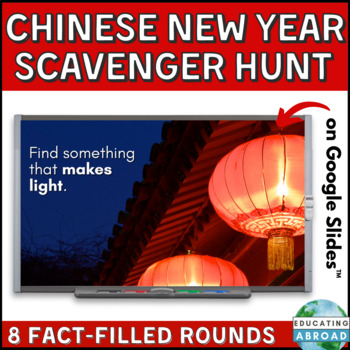 Preview of   2024 Chinese New Year Game for Lower Elementary | No Prep Scavenger Hunt