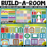 Build-A-Room / Simple House Clipart Mega Bundle