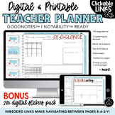 TEACHER PLANNER | School-theme Digital & Printable UNDATED