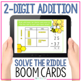 2 Digit Addition With Regrouping Math Riddle Digital Boom Cards