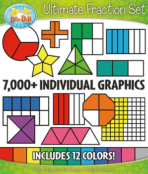 Preview of Ultimate Fractions Clipart Bundle – Includes 7000+ Graphics!