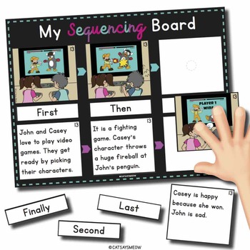 Preview of Sequencing Board: Sequencing stories, pictures + BOOM CARDS