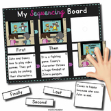 Sequencing Board: Sequencing stories, pictures + BOOM CARDS