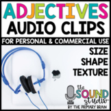 Adjectives Audio Clips | Size Shape & Texture | Grammar So