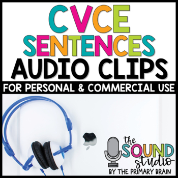 Preview of CVCE Word Sentences Audio Clips - Sound Files for Digital Resources