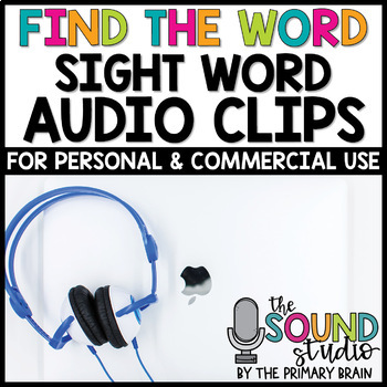 Preview of Find the Sight Word Audio Clips | Digital Resources Audio for Easel Boom Google