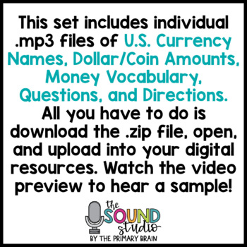 crab Partial Oceania Money Audio Clips - Sound Files for Digital Resources by The Primary Brain