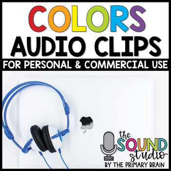 Preview of Colors Audio Clips - Sound Files for Digital Resources