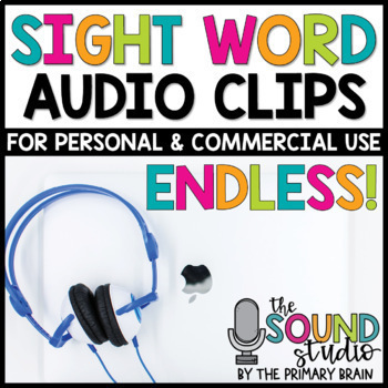Preview of Sight Word Audio Clips - Sound Files for Digital Resources