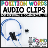 Position Words Audio Clips