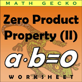 Zero Product Property Riddle II