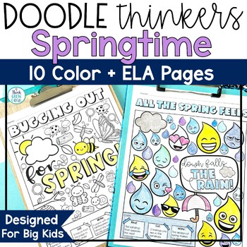 Preview of Spring Coloring Pages May Sheets Fun After State Testing Activities