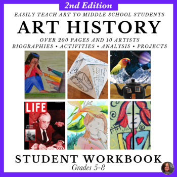 Preview of *2nd Edition: Art History Workbook 2 for Middle School Art, 10 Art History Units