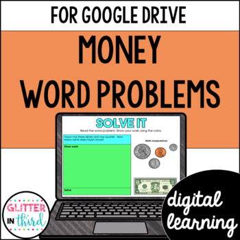 Preview of 2nd Grade Math Money Word Problems Activities Google Classroom