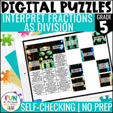 Interpret Fractions as Division Digital Puzzles {5.NF.3} 5