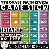 4th Grade Math Review Game Show - All Standards Review!