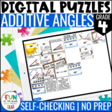 Additive Angles Digital Puzzles {4.MD.7} 4th Grade Math Activity