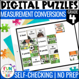 Converting Measurement Units Digital Puzzles {4.MD.1} 4th 