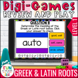 Greek and Latin Roots Digital Review Game | Vocabulary Act
