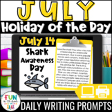 July Writing Prompts | Morning Meeting | Holiday of the Da