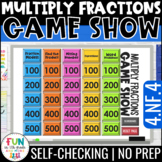 $3/48hrs!!! Multiply Fractions Game Show | 4th Grade Math 