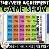 Subject Verb Agreement Game Show | Grammar Test Prep Review Game